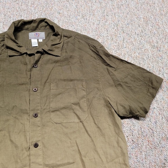 The Territory Ahead Shirt Mens XL Multi Fade Linen Button Up Short Sleeve Casual - Picture 5 of 12